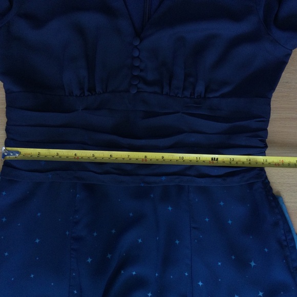 Wayward Fancies Dress Med Eshakti Teal Stars Fairy Lined Ombre - Picture 11 of 14